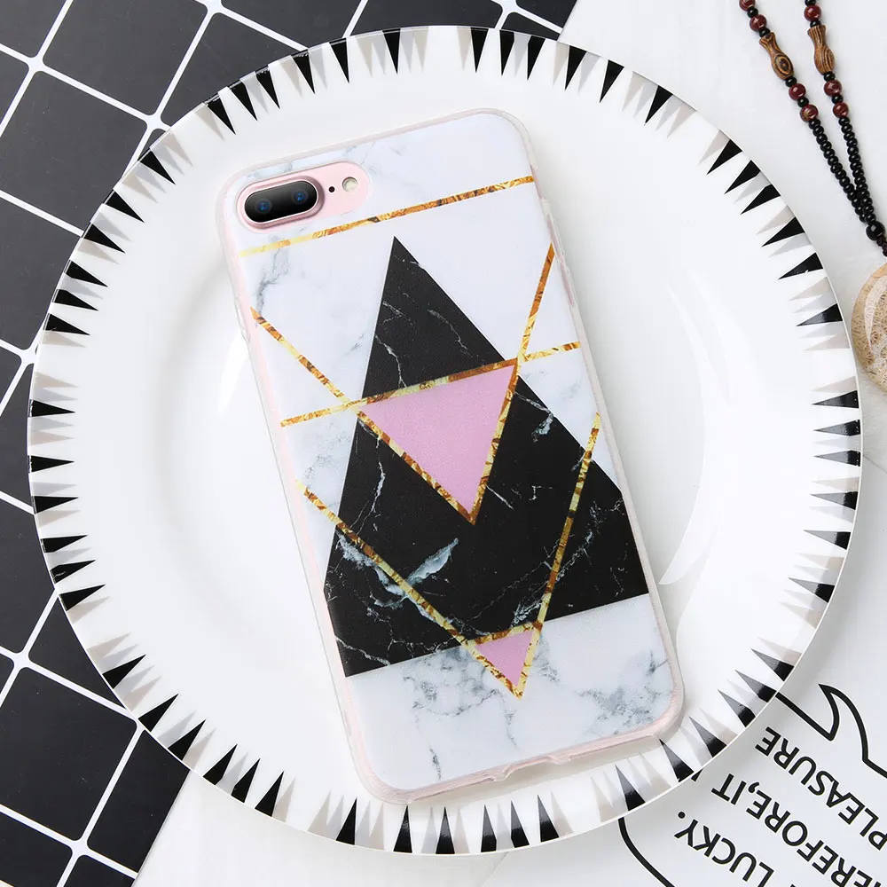 KISSCASE геометрический Мрамор Чехол Для Сяо mi красный Примечание 5 5a 4X5 плюс мягкая TPU