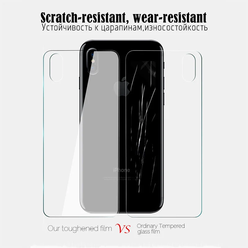 Защитное стекло для задней панели закаленное iPhone Xs Max X XR XS max 9h | Мобильные