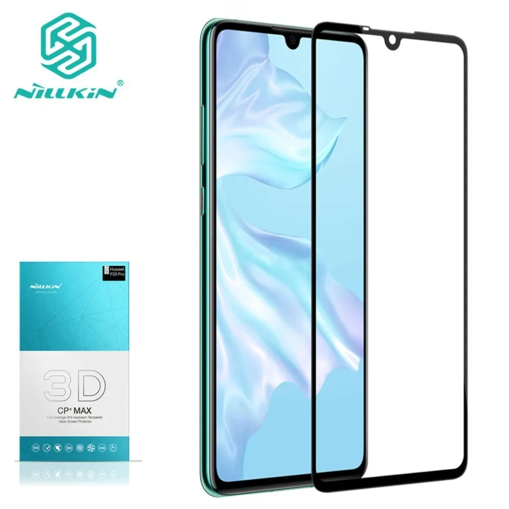 For Huawei P30 Pro c закаленным стеклом 3D Стекло Nillkin CP + Max полное покрытие Экран