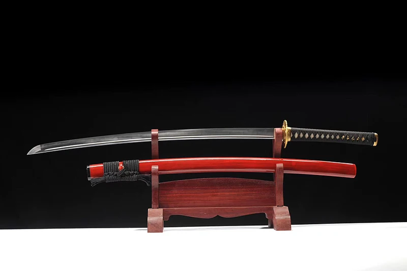 Ручная работа Катана японский самурайский меч T10 сталь и ГЛИНА ЗАКАЛЕННОЕ