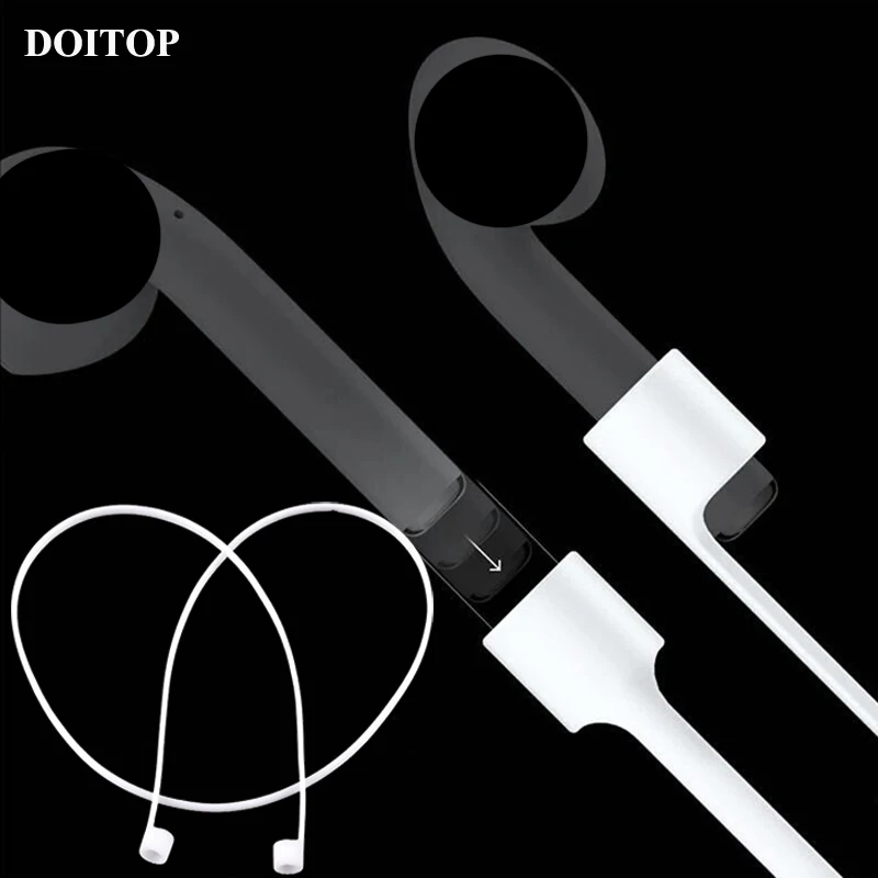 Силиконовый кабель DOITOP для наушников с защитой от потери Apple AirPods ремешок провод
