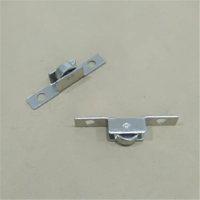 1 шт. стеклянная дверь стальной Железный Одноколесный стеклянный шкив для