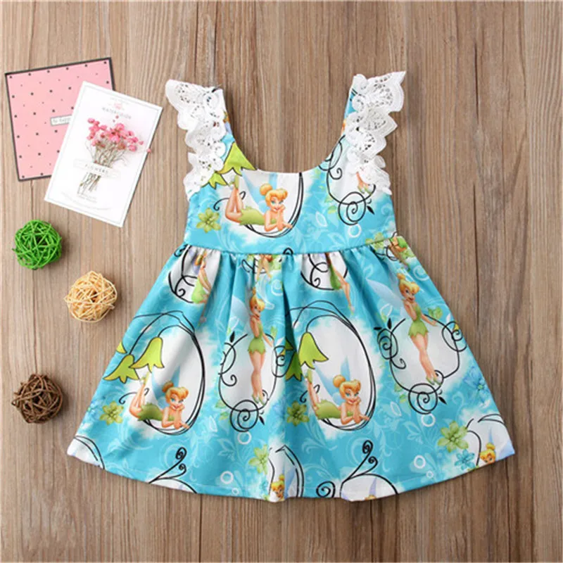 2019 New Kids Baby Girls Lace Cartoon Party Pageant Tutu Princess Dress Sundress Clothes Newborn Girl Cotton | Детская одежда и