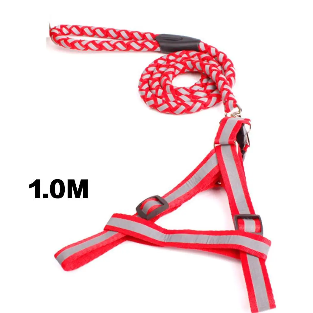 Nylon Dog LED Light Harness Pet Blue Black Green Orange Red Collar Casual Vest Pulling Rope | Дом и сад