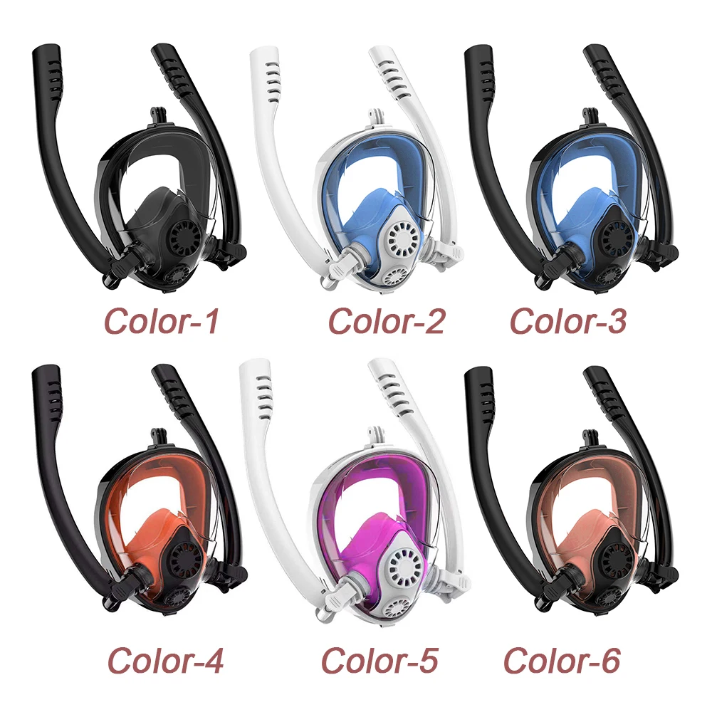 Новинка 2019 противотуманная маска для дайвинга на все лицо женщин мужчин детей