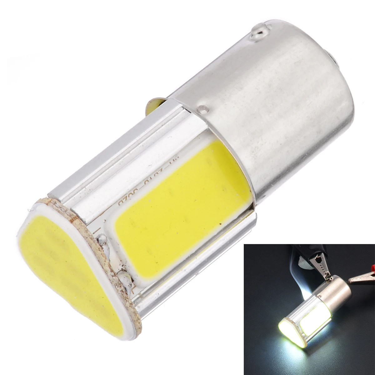 1 шт Высокое Яркость Белый 1156 G18 Ba15s 4 COB светодиодный обратный резервный сигнал
