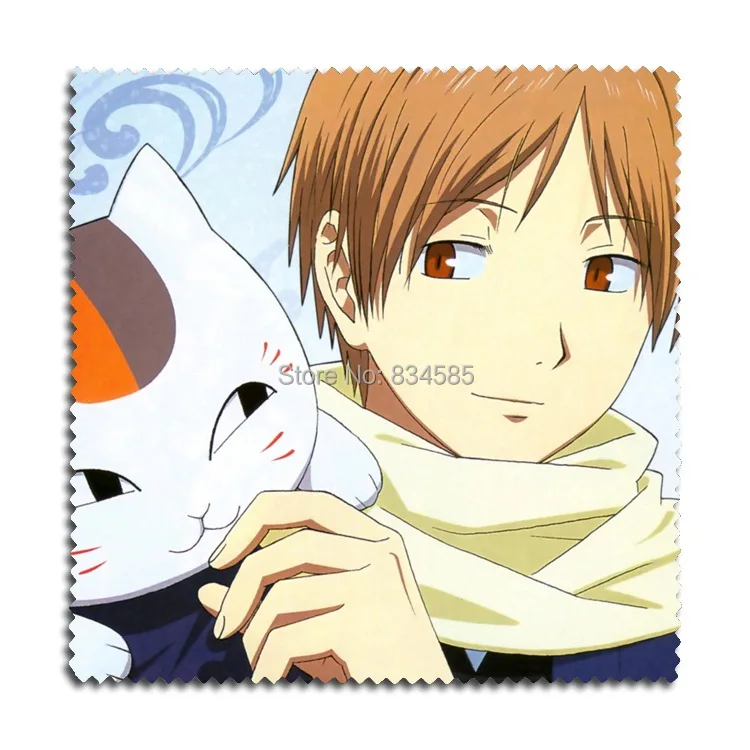 2 шт./компл. натсумме Yuujinchou аниме фланелевая ткань для очков с принтом Такаси