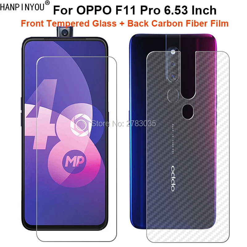 Для OPPO F11 Pro 6 53 &quot1 комплект = мягкая задняя пленка из углеродного волокна +
