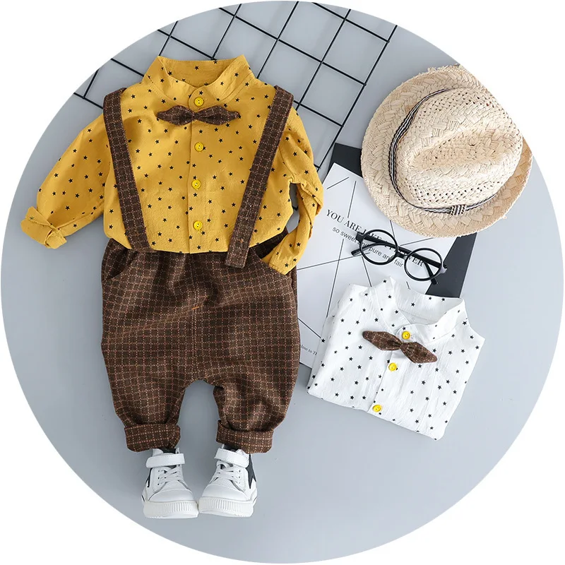 

2019 Hot Sale 2PCS Baby Infant Boys Long Sleeve Romper Clothes Toddler Pants Set Outfits Dropshipping Baby Clothes