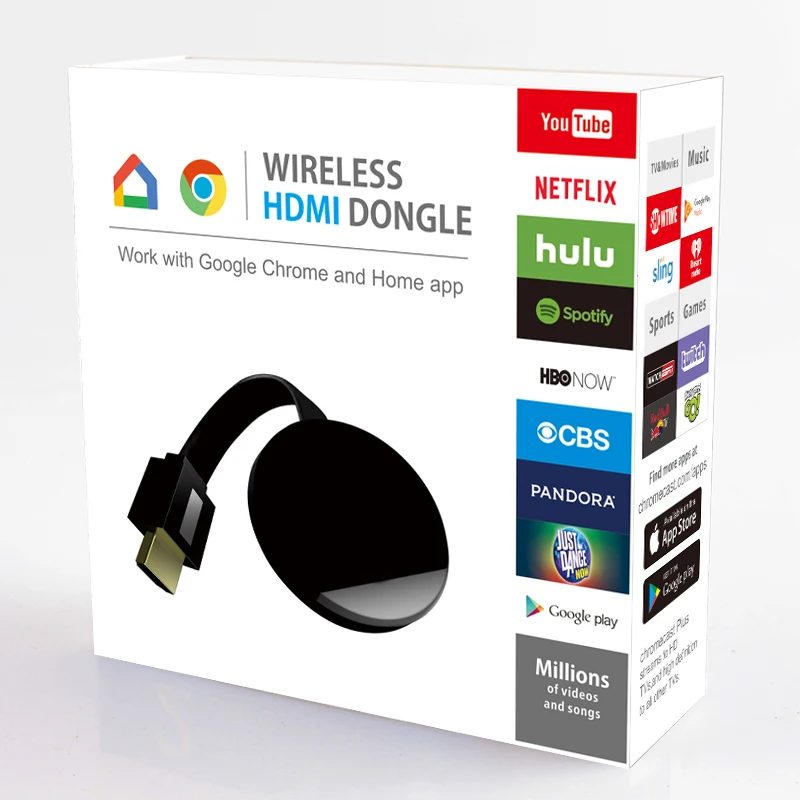 2018 WECAST E68 TV Stick потоковый медиаплеер Netflix YouTube mirroring 1080P двухъядерный RK3036 высокое