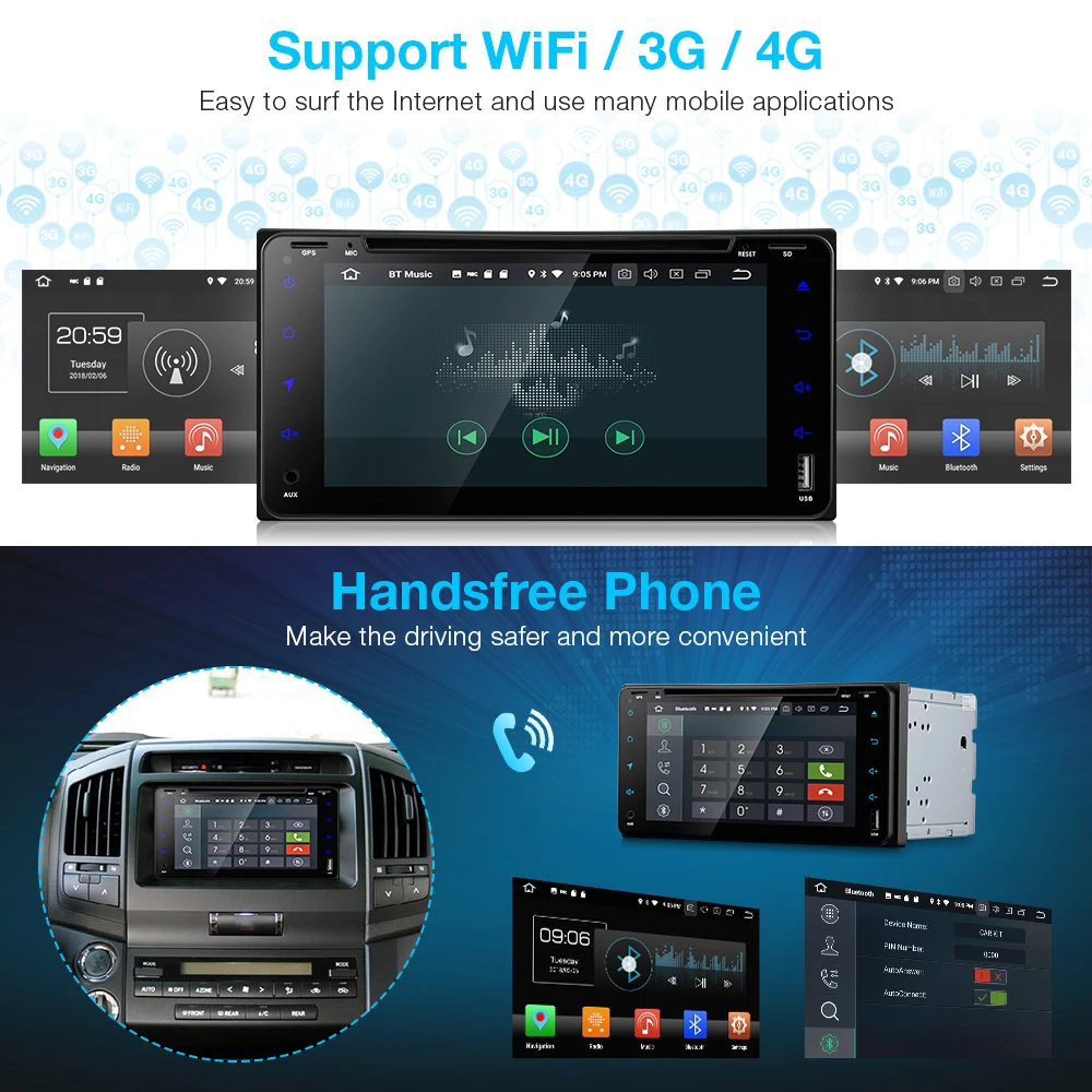 ZEEPIN 7 'ɺndroid 8 0 Автомобильный мультимедийный плеер 4 ГБ ОЗУ 32 Гб ПЗУ