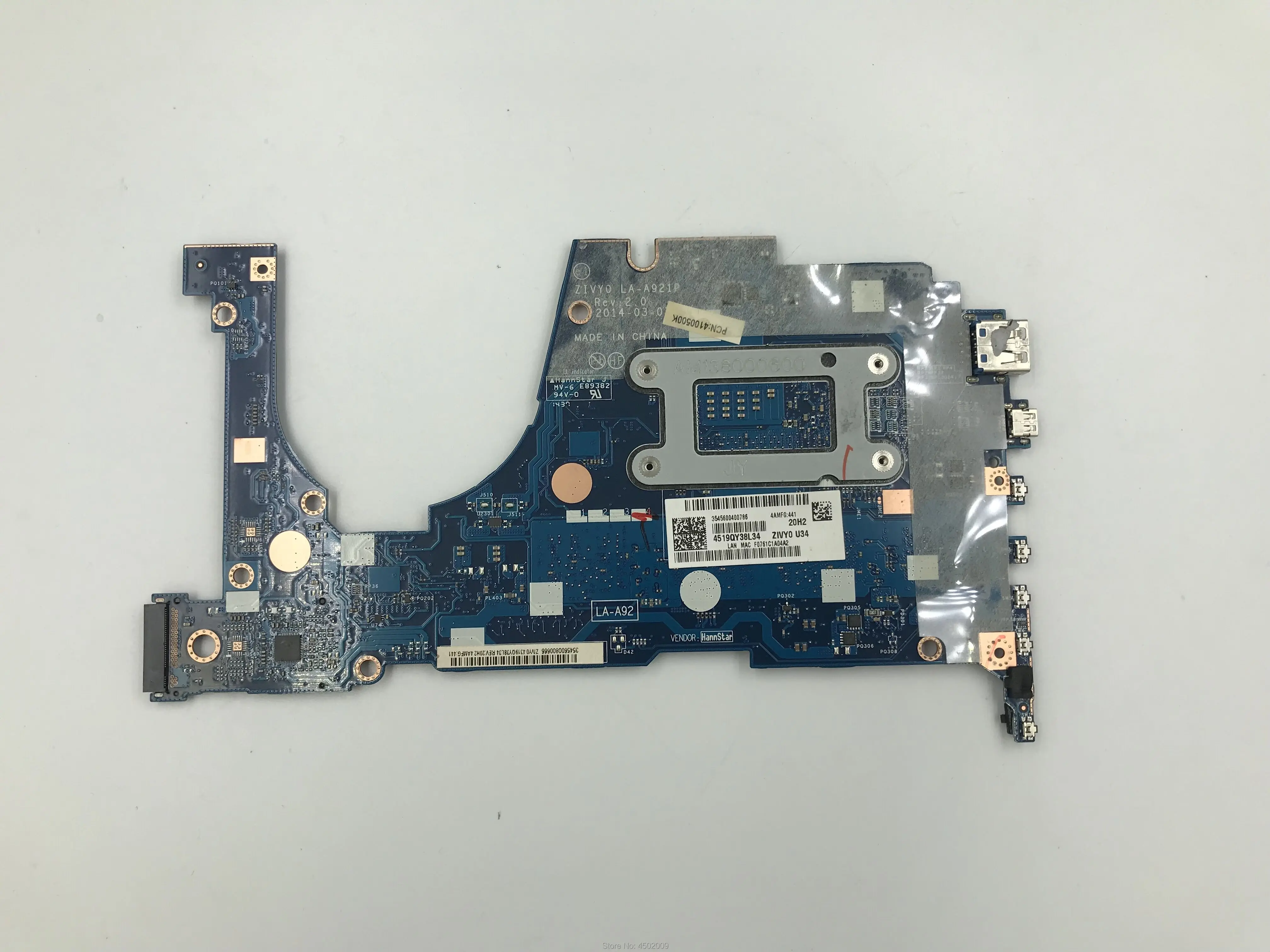 Для lenovo Yoga2 13 5B20G19198 LA-A921P материнская плата для ноутбука с I5-4210U 8 ГБ 100%