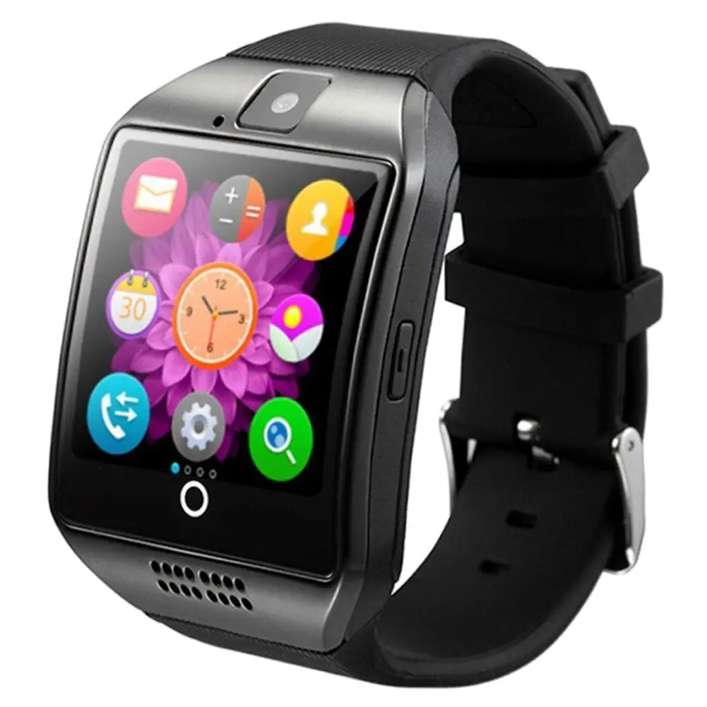 Новейший Q18 Смарт часы Bluetooth Smartwatch телефон с камерой TF/sim карты Слот для Android samsung