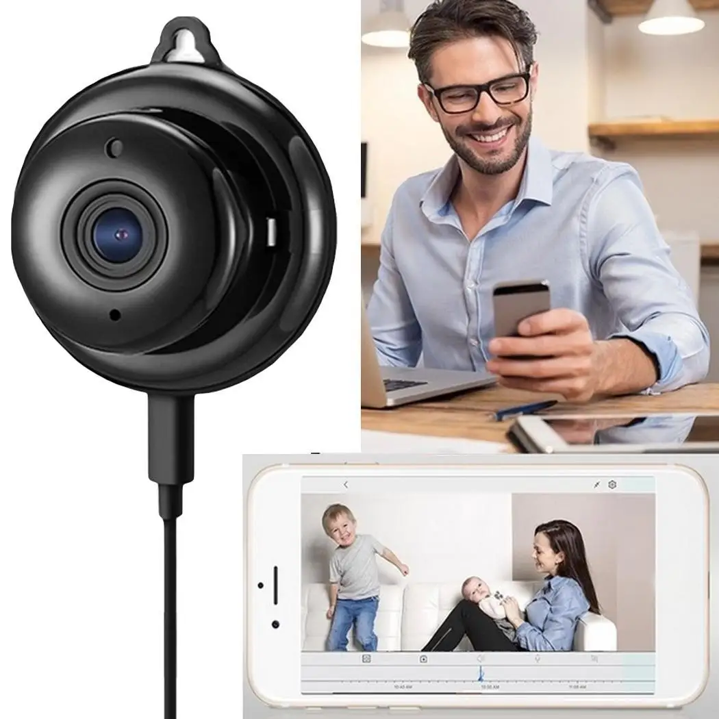 Мини WiFi камера 720 P HD Удаленное воспроизведение ip-видеокамера wifi Обнаружение
