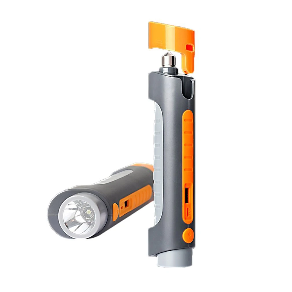 XANES 4 в 1 U22 USB перезаряжаемый портативный походный светильник Safty Hammer Powerbank