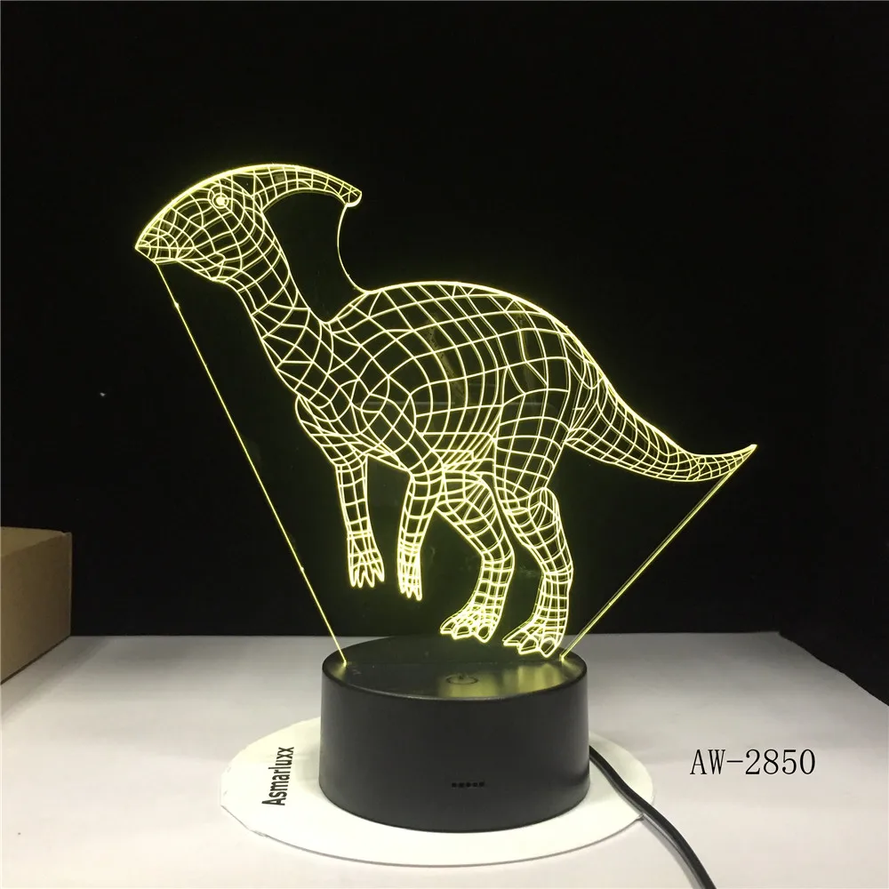 Stygimoloch Fabrosaurus коелогиз динозавр коитозавр 3d светодиодная лампа 7 цветов