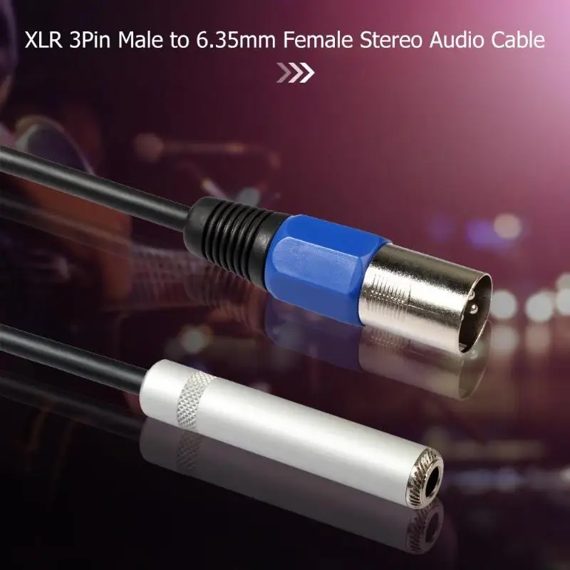 0 3 м XLR 3Pin штекер до 6 35 мм гнездо стерео аудио кабель адаптер провод - купить по