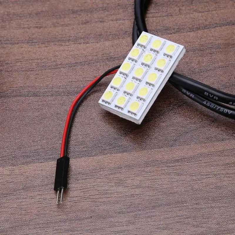 DC 12V 5050 15SMD светодиодный светильник для салона автомобиля панель автомобильный