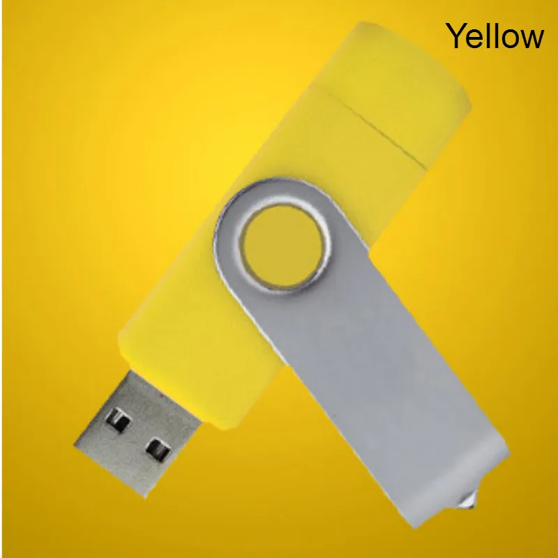 Металлический поворотный флеш накопитель OTG USB 2 0 с логотипом на заказ флешка 4 ГБ 8