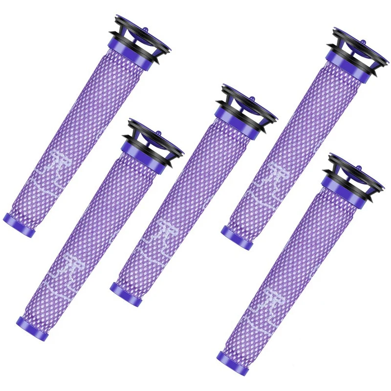 5 Pack Filters Replacements For Dyson V6 V7 V8 DC58 DC59 DC61 DC62 Animal Cordless Vacuum Cleaners Replaces Part # 965661-01 | Бытовая