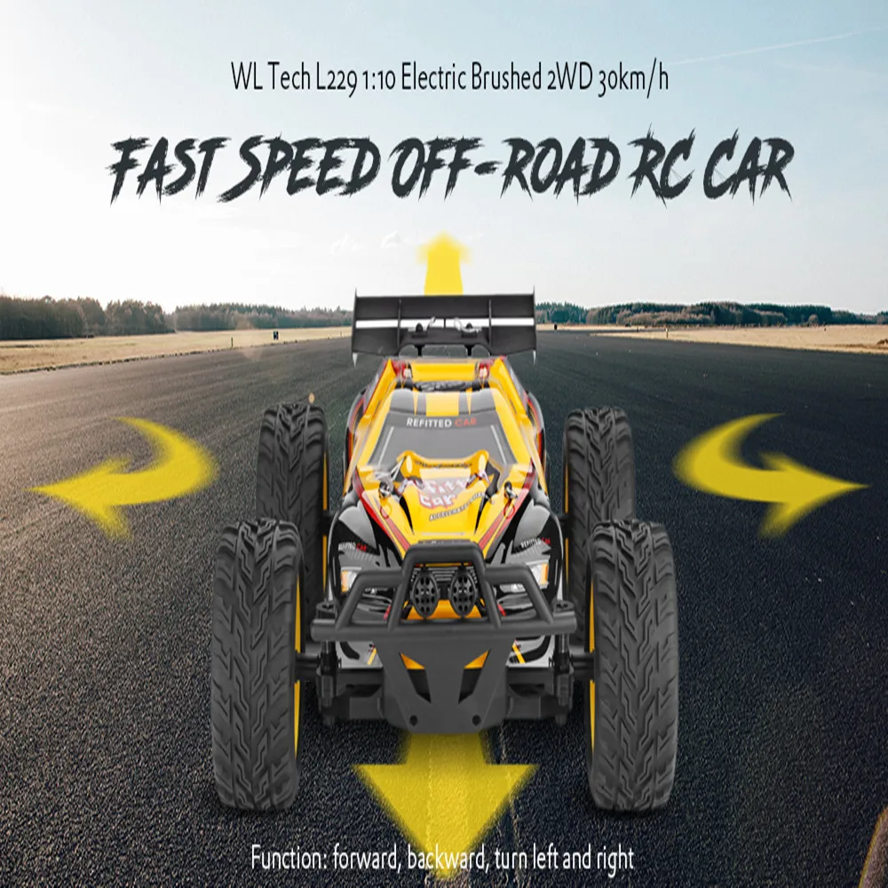 WLtoys L229 1:10 электрический матовый 2WD 30 км/ч быстрая скорость внедорожник RC