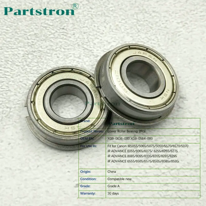 1 пара экономичный Нижний роликовый подшипник XG9-0636-000 для Canon 6055 6065 6075 6255 6265 6275 5055