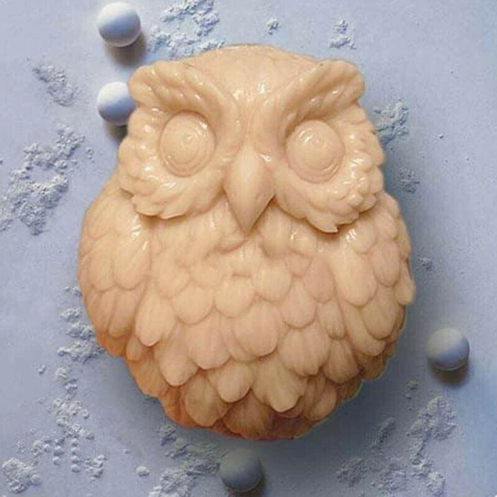 3D в форме совы силиконовая форма для украшения торта инструменты шоколада