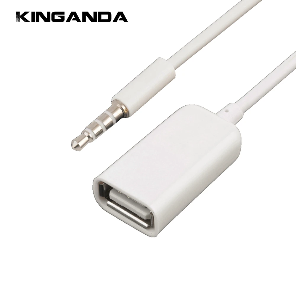 Для автомобиля MP3 MP4 компакт-дисков 3 5 мм Джек &quotпапа&quot в USB 2 0 переходник с