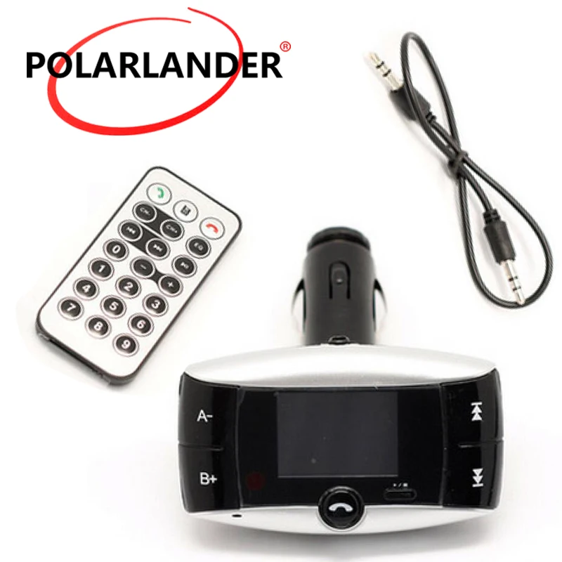 Car MP3 Player BluetoothHandsfree FM Transmitter HD Loosless + LCD Screen Support TF Slot With Remote Control | Автомобили и