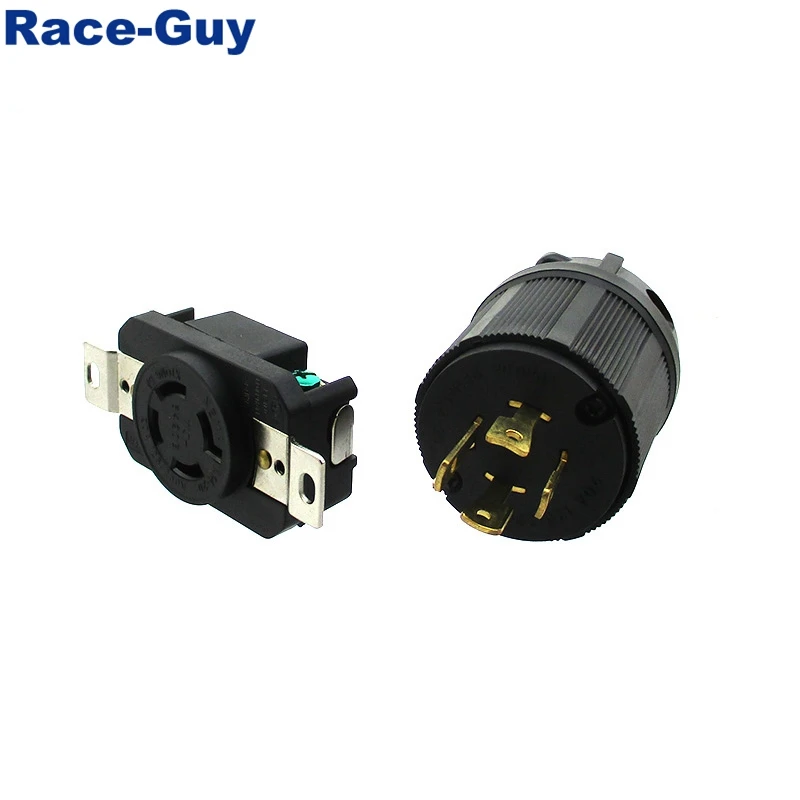 4 зубец штепсель с поворотным замком гнездо 20AMP 125/250V NEMA L14-20R UL утверждение для