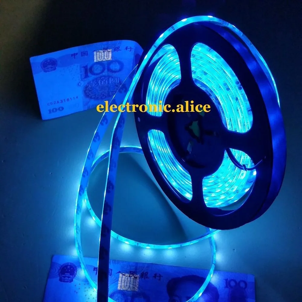 

Superbright 3528 SMD UV 60LED/M SMD ultraviolet LED, high intensity and reliabilit New
