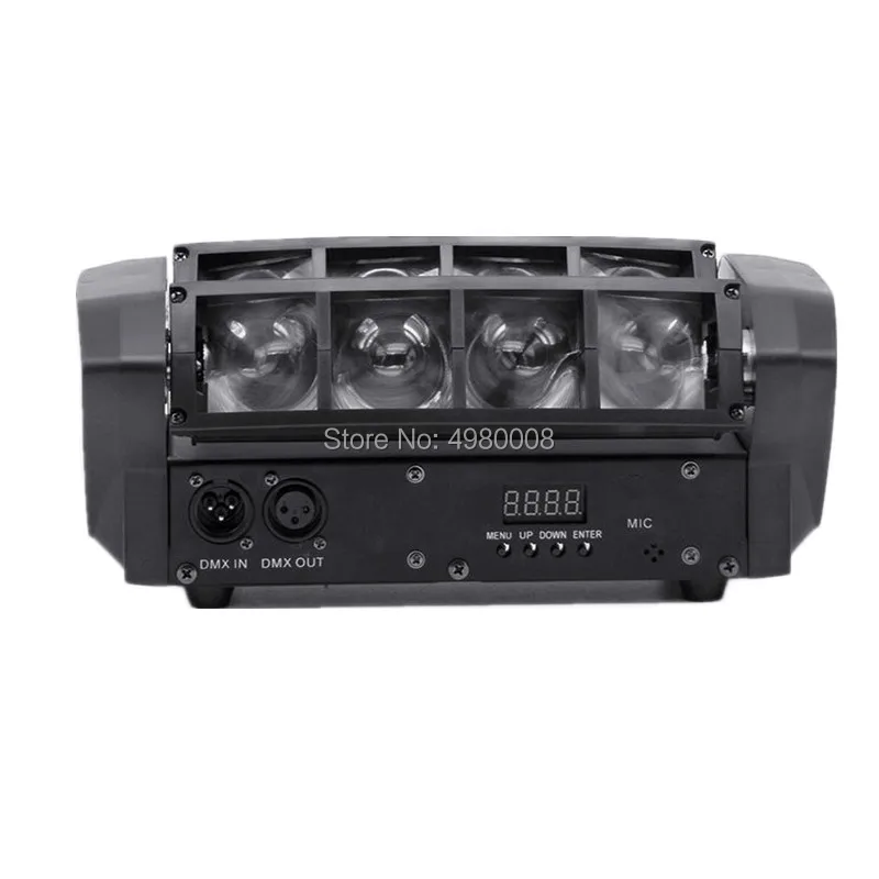 2 шт./лот Мини светодиодный пучок световых лучей/8x10 Вт RGBW Поворотная