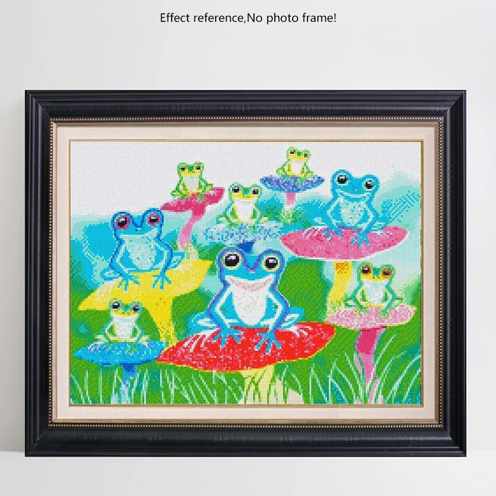 EverShine 5D Diamond Painting Full Drill Square Frog Embroidery Mosaic Cartoon Animals Cross Stitch For Children's Gift | Дом и сад