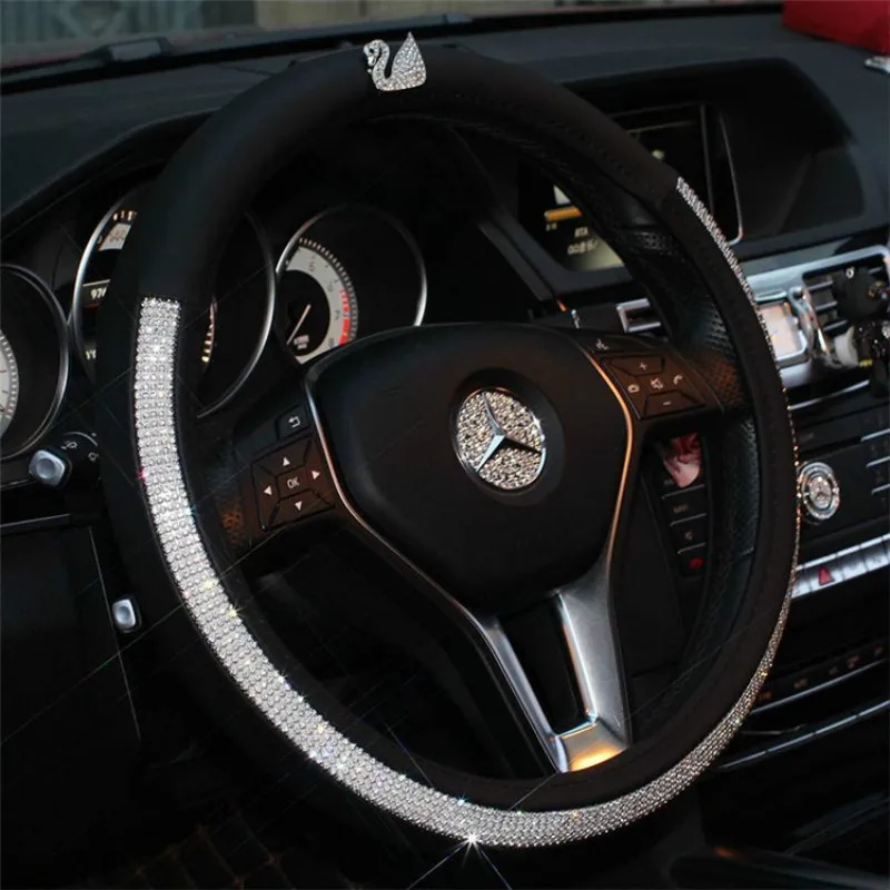 Nile Car Crystal Crown Series чехол на руль кожаные стразы автомобильные аксессуары для
