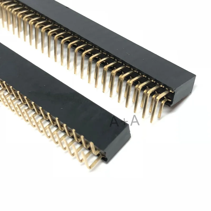 5 шт. шаг 2 54 мм 2x40Pin 80 Pin гнездовой двухрядный правый угол прямой