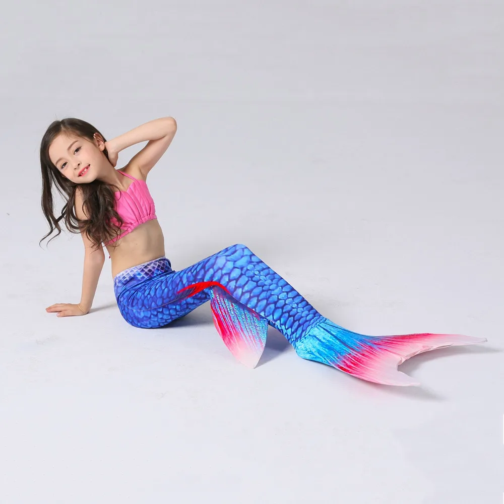 Хвост русалки для плавания одежда взрослых хвост купальник Детский карнавальный