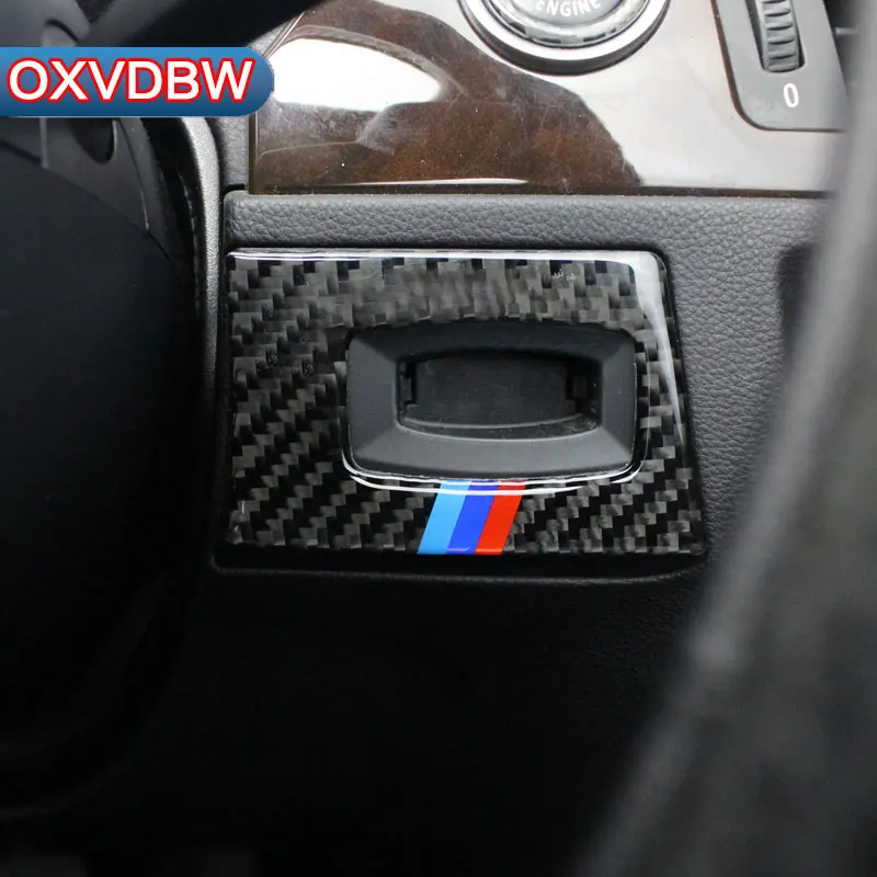 Для BMW E90 E92 E93 аксессуары из углеродного волокна кнопки переключения фар
