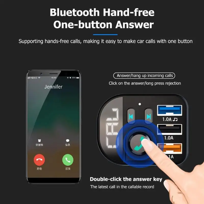 Y9 Bluetooth 3.0 FM Transmitter Handsfree Car Kit MP3 Player 3 USB Charger 3-port | Автомобили и мотоциклы