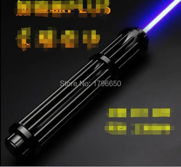 Самый мощный обжигательный Синий Лазерный фонарь 445nm 1000 Вт 100000 м Фокусируемый для