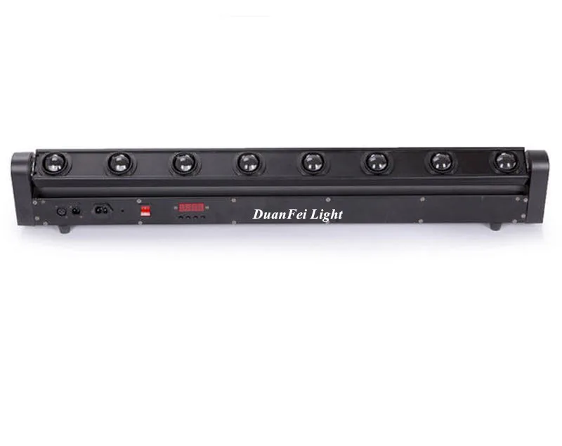 (4 шт. + Flycase) 8x10 Вт rgbw 4в1 led движущаяся головка луч бар 8 глаз lyre для dj диско ночной