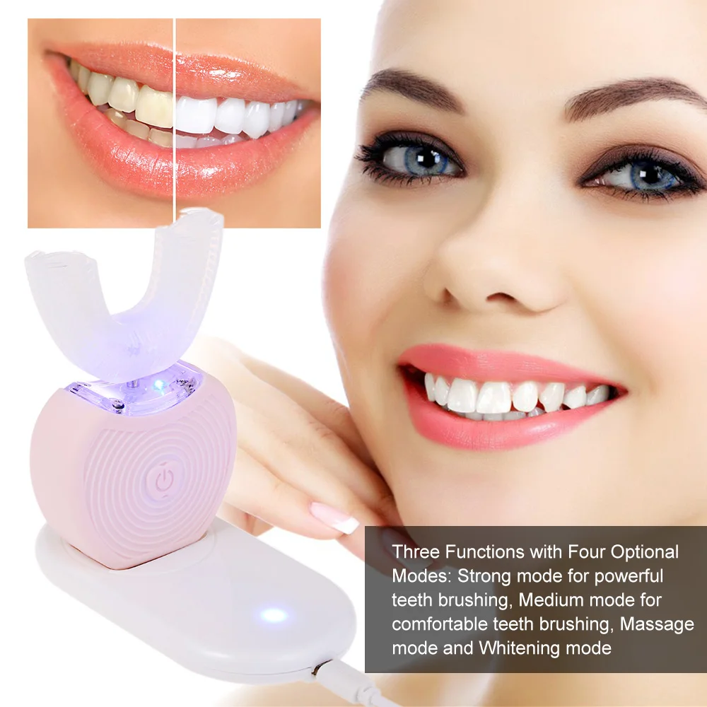 Автоматическая электрическая зубная щетка с холодсветильник Том отбеливающая