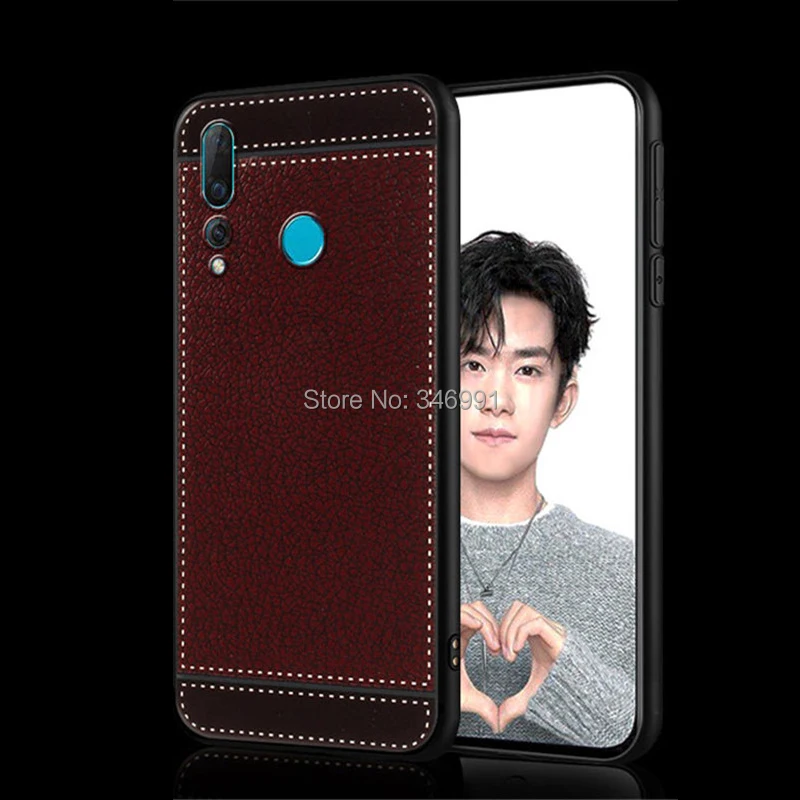 Фото ISecret Funda для Huawei Nova 4 Nova4 женский кожаный чехол 6,4 мягкий черный силиконовый чехол для Huawei Nova 4 роскошный чехол №5