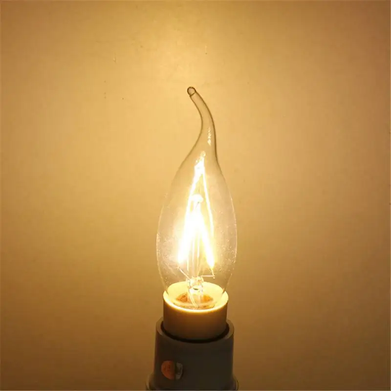 CLAITE E14 2W Warm White 220V LED Light Candle Bulb Low Power Consumption High Luminance For Eyes Safety | Лампы и освещение