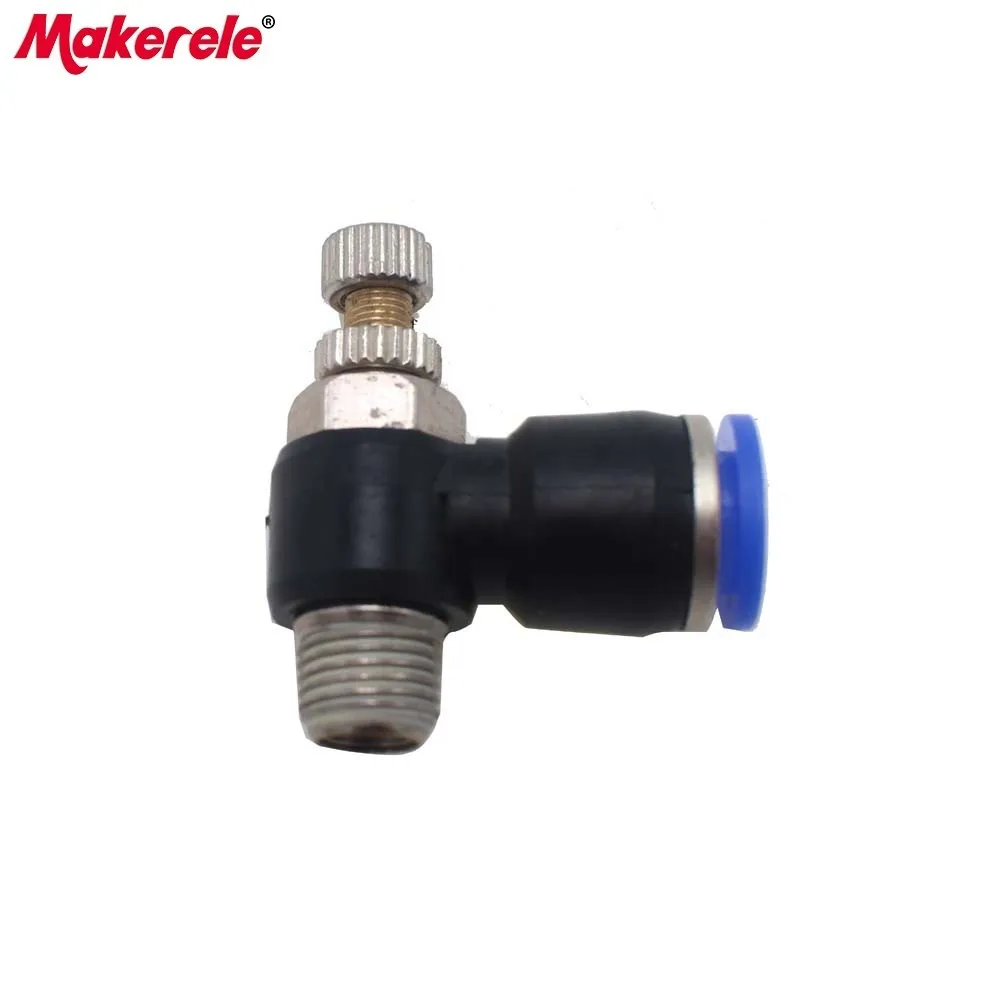 Пневматические трубчатые фитинги SL8mm быстрое соединение регулировка скорости