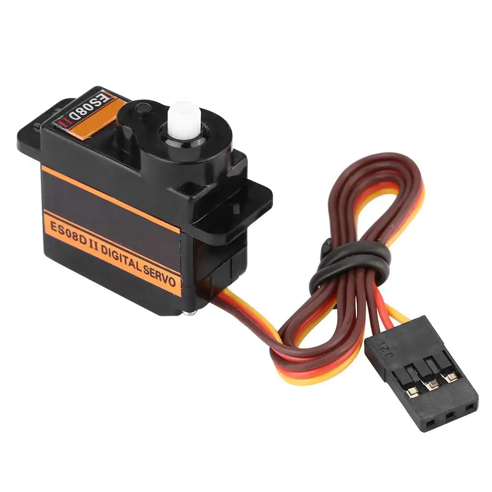 EMAX ES08DII пластиковые шестерни цифровой сервопривод для радиоуправляемой модели