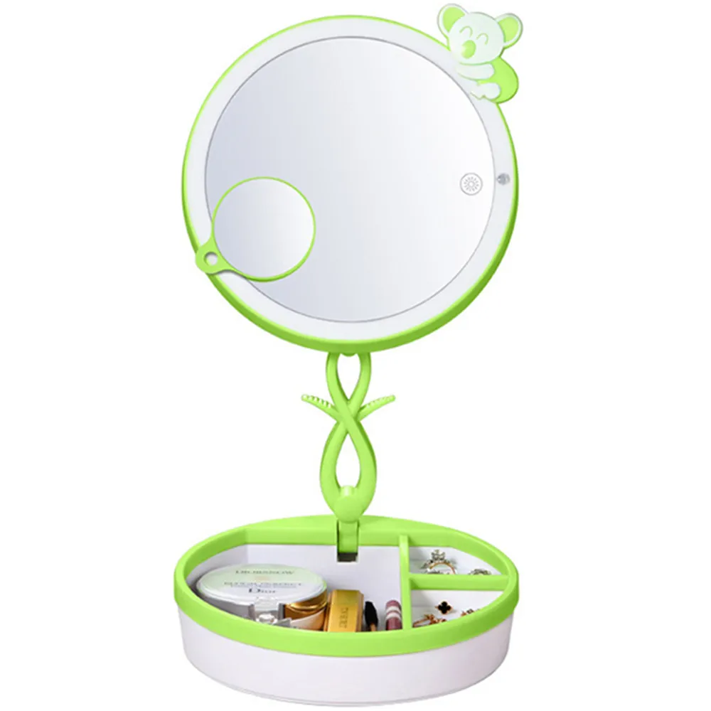 Folding LED Makeup Mirror Smart Touch Desk with Light | Красота и здоровье