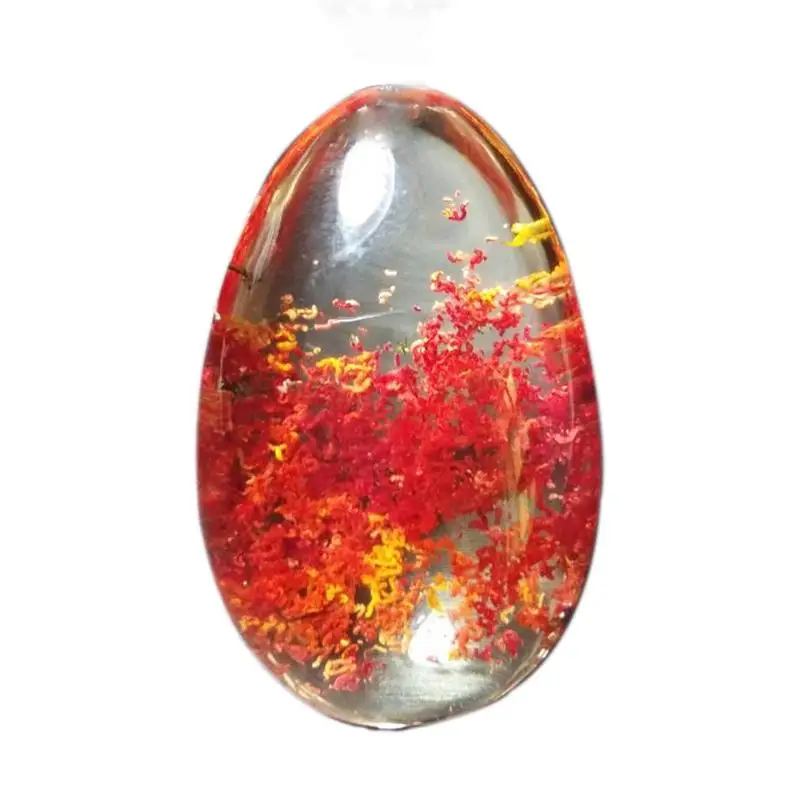

Natural Polished Red Ghost Crystal Healing Stone Quartz Crystal Gem Pendant For Home Growing Pots Aquarium Decoration