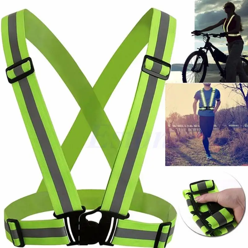 

New Adjustable Reflective Safety Vest Visibility Gear Stripes for Kids Braces Supports Back Protector Support Wholesale