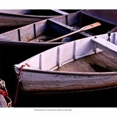 Деревянный Rowboats V плакат печать Рейчел Перри (19x13)|Таблички и знаки| |