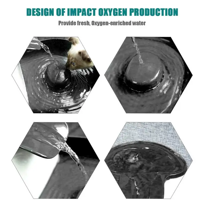 Диспенсер для воды собак и кошек Электрический фильтр Hyperoxia фонтан домашних